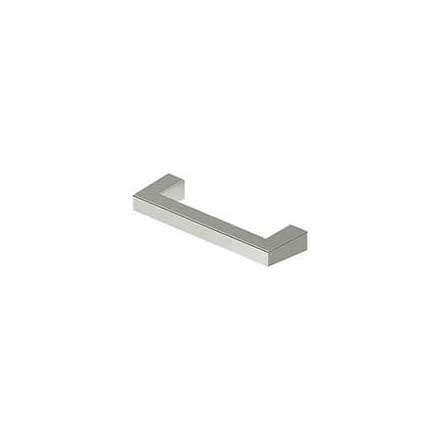 Deltana [SBP35U14] Solid Brass Cabinet Pull Handle - Modern Square Series - Standard Size - Polished Nickel Finish - 3 1/2&quot; C/C - 3 15/16&quot; L