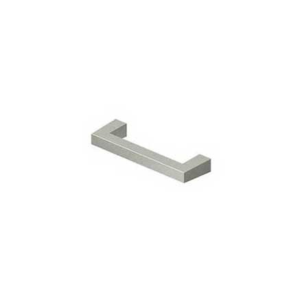 Deltana [SBP35U15] Solid Brass Cabinet Pull Handle - Modern Square Series - Standard Size - Brushed Nickel Finish - 3 1/2" C/C - 3 15/16" L