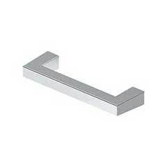 Deltana [SBP35U26] Solid Brass Cabinet Pull Handle - Modern Square Series - Standard Size - Polished Chrome Finish - 3 1/2&quot; C/C - 3 15/16&quot; L