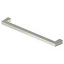 Deltana [SBP80U14] Solid Brass Cabinet Pull Handle - Modern Square Series - Oversized - Polished Nickel Finish - 8" C/C - 8 7/16" L