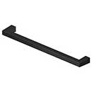 Deltana [SBP80U19] Solid Brass Cabinet Pull Handle - Modern Square Series - Oversized - Paint Black Finish - 8&quot; C/C - 8 7/16&quot; L