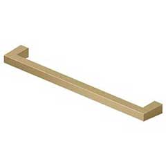 Deltana [SBP80U4] Solid Brass Cabinet Pull Handle - Modern Square Series - Oversized - Brushed Brass Finish - 8&quot; C/C - 8 7/16&quot; L