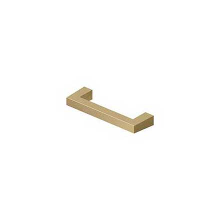 Deltana [SBP35U4] Solid Brass Cabinet Pull Handle - Modern Square Series - Standard Size - Brushed Brass Finish - 3 1/2&quot; C/C - 3 15/16&quot; L