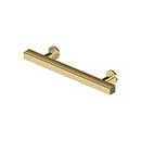 Deltana [POM40CR003] Solid Brass Cabinet Pull Handle - Pommel Series - Standard Size - Polished Brass (PVD) Finish - 4" C/C - 6" L