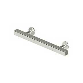 Deltana [POM40U14] Solid Brass Cabinet Pull Handle - Pommel Series - Standard Size - Polished Nickel Finish - 4" C/C - 6" L