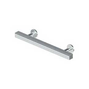 Deltana [POM40U26] Solid Brass Cabinet Pull Handle - Pommel Series - Standard Size - Polished Chrome Finish - 4" C/C - 6" L