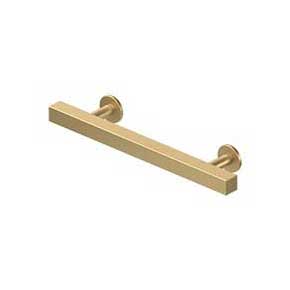 Deltana [POM40U4] Solid Brass Cabinet Pull Handle - Pommel Series - Standard Size - Brushed Brass Finish - 4" C/C - 6" L