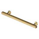 Deltana [POM70CR003] Solid Brass Cabinet Pull Handle - Pommel Series - Oversized - Polished Brass (PVD) Finish - 6" C/C - 9" L