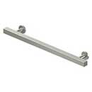 Deltana [POM70U15] Solid Brass Cabinet Pull Handle - Pommel Series - Oversized - Brushed Nickel Finish - 6" C/C - 9" L