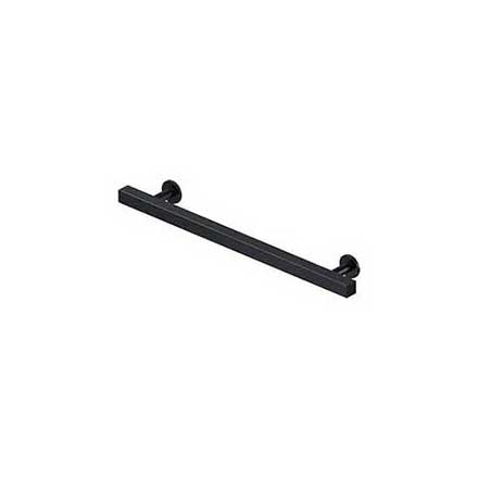 Deltana [POM70U19] Solid Brass Cabinet Pull Handle - Pommel Series - Oversized - Paint Black Finish - 6" C/C - 9" L