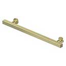 Deltana [POM70U3-UNL] Solid Brass Cabinet Pull Handle - Pommel Series - Oversized - Polished Brass (Unlacquered) Finish - 6" C/C - 9" L