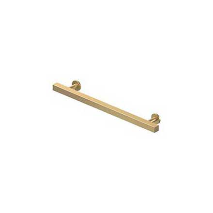 Deltana [POM70U4] Solid Brass Cabinet Pull Handle - Pommel Series - Oversized - Brushed Brass Finish - 6&quot; C/C - 9&quot; L