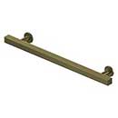 Deltana [POM70U5] Solid Brass Cabinet Pull Handle - Pommel Series - Oversized - Antique Brass Finish - 6" C/C - 9" L