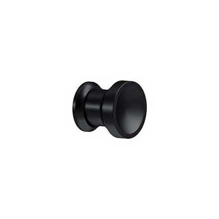 Deltana [CHAL10U19] Solid Brass Cabinet Knob - Chalice Series - Paint Black Finish - 1&quot; Dia.