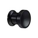 Deltana [CHAL10U19] Solid Brass Cabinet Knob - Chalice Series - Paint Black Finish - 1" Dia.