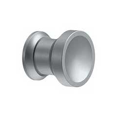 Deltana [CHAL10U26D] Solid Brass Cabinet Knob - Chalice Series - Brushed Chrome Finish - 1&quot; Dia.