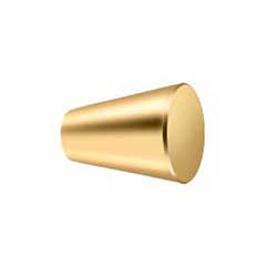 Deltana [KC20CR003] Solid Brass Cabinet Knob - Cone Series - Polished Brass (PVD) Finish - 3/4&quot; Dia.