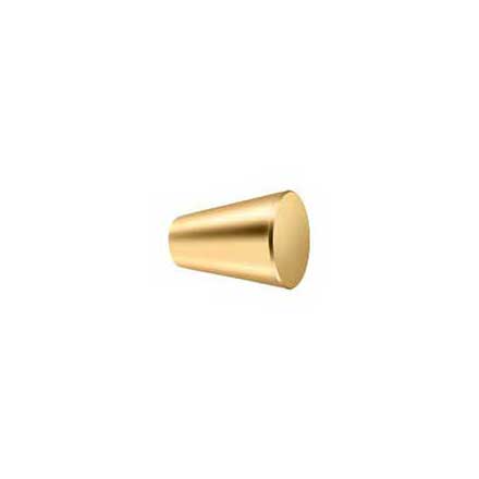 Deltana [KC20CR003] Solid Brass Cabinet Knob - Cone Series - Polished Brass (PVD) Finish - 3/4&quot; Dia.