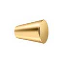 Deltana [KC20CR003] Solid Brass Cabinet Knob - Cone Series - Polished Brass (PVD) Finish - 3/4" Dia.
