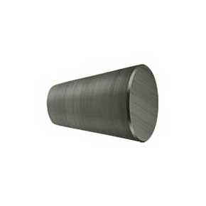 Deltana [KC20U15A] Solid Brass Cabinet Knob - Cone Series - Antique Nickel Finish - 3/4" Dia.
