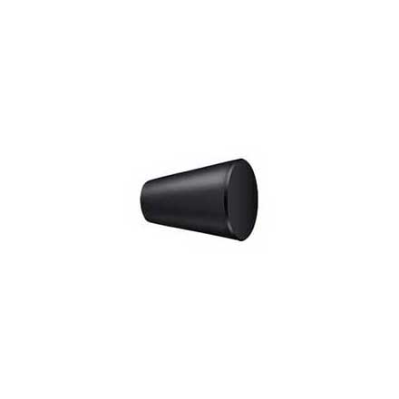 Deltana [KC20U19] Solid Brass Cabinet Knob - Cone Series - Paint Black Finish - 3/4&quot; Dia.