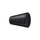 Deltana [KC20U19] Solid Brass Cabinet Knob - Cone Series - Paint Black Finish - 3/4" Dia.