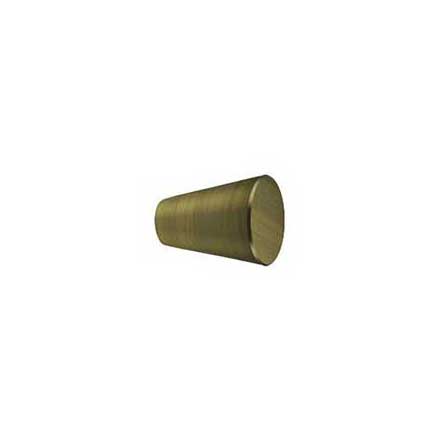 Deltana [KC20U5] Solid Brass Cabinet Knob - Cone Series - Antique Brass Finish - 3/4&quot; Dia.