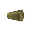 Deltana [KC20U5] Solid Brass Cabinet Knob - Cone Series - Antique Brass Finish - 3/4&quot; Dia.