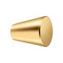 Deltana [KC24CR003] Solid Brass Cabinet Knob - Cone Series - Polished Brass (PVD) Finish - 1&quot; Dia.