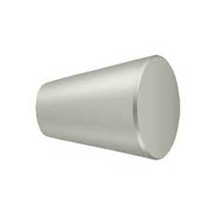 Deltana [KC24U15] Solid Brass Cabinet Knob - Cone Series - Brushed Nickel Finish - 1&quot; Dia.