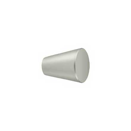 Deltana [KC24U15] Solid Brass Cabinet Knob - Cone Series - Brushed Nickel Finish - 1&quot; Dia.