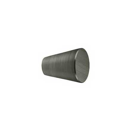 Deltana [KC24U15A] Solid Brass Cabinet Knob - Cone Series - Antique Nickel Finish - 1&quot; Dia.