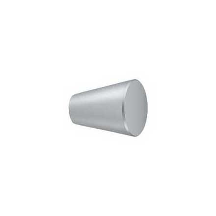 Deltana [KC24U26D] Solid Brass Cabinet Knob - Cone Series - Brushed Chrome Finish - 1&quot; Dia.