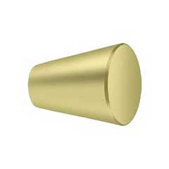 Deltana [KC24U3] Solid Brass Cabinet Knob - Cone Series - Polished Brass Finish - 1&quot; Dia.