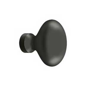 Deltana [KE125U10B] Solid Brass Cabinet Knob - Egg Series - Oil Rubbed Bronze Finish - 1 1/4" L