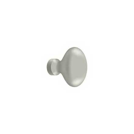 Deltana [KE125U15] Solid Brass Cabinet Knob - Egg Series - Brushed Nickel Finish - 1 1/4&quot; L