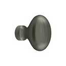 Deltana [KE125U15A] Solid Brass Cabinet Knob - Egg Series - Antique Nickel Finish - 1 1/4" L