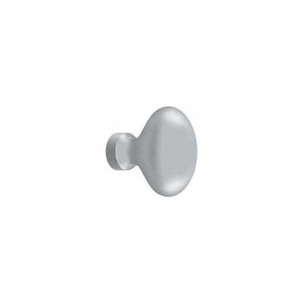 Deltana [KE125U26D] Solid Brass Cabinet Knob - Egg Series - Brushed Chrome Finish - 1 1/4&quot; L