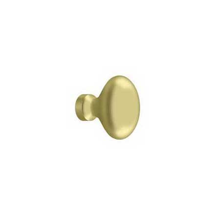 Deltana [KE125U3] Solid Brass Cabinet Knob - Egg Series - Polished Brass Finish - 1 1/4&quot; L