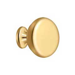 Deltana [KR114CR003] Solid Brass Cabinet Knob - Round Series - Polished Brass (PVD) Finish - 1 1/4&quot; Dia.