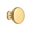 Deltana [KR114CR003] Solid Brass Cabinet Knob - Round Series - Polished Brass (PVD) Finish - 1 1/4" Dia.