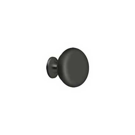 Deltana [KR114U10B] Solid Brass Cabinet Knob - Round Series - Oil Rubbed Bronze Finish - 1 1/4" Dia.
