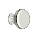 Deltana [KR114U14] Solid Brass Cabinet Knob - Round Series - Polished Nickel Finish - 1 1/4&quot; Dia.