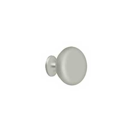 Deltana [KR114U15] Solid Brass Cabinet Knob - Round Series - Brushed Nickel Finish - 1 1/4&quot; Dia.