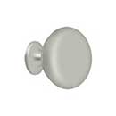 Deltana [KR114U15] Solid Brass Cabinet Knob - Round Series - Brushed Nickel Finish - 1 1/4&quot; Dia.