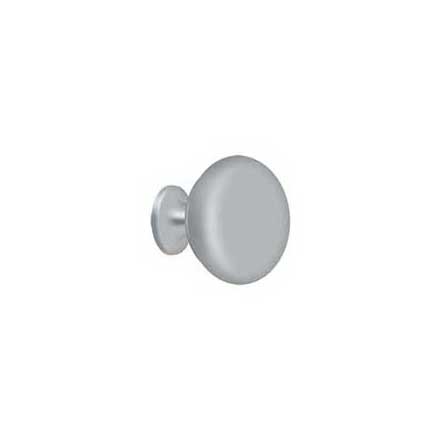 Deltana [KR114U26D] Solid Brass Cabinet Knob - Round Series - Brushed Chrome Finish - 1 1/4&quot; Dia.