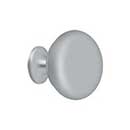 Deltana [KR114U26D] Solid Brass Cabinet Knob - Round Series - Brushed Chrome Finish - 1 1/4&quot; Dia.