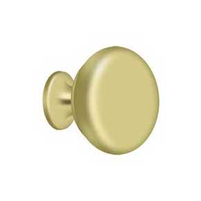 Deltana [KR114U3] Solid Brass Cabinet Knob - Round Series - Polished Brass Finish - 1 1/4" Dia.