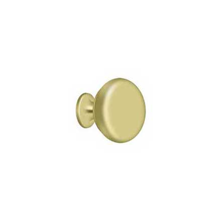 Deltana [KR114U3] Solid Brass Cabinet Knob - Round Series - Polished Brass Finish - 1 1/4" Dia.