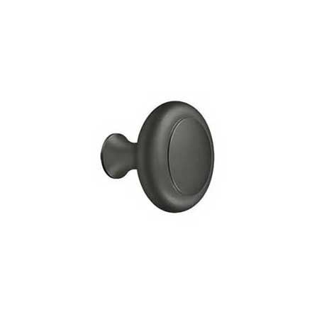 Deltana [KRB175U10B] Solid Brass Cabinet Knob - Round w/ Groove Series - Oil Rubbed Bronze Finish - 1 3/4&quot; Dia.